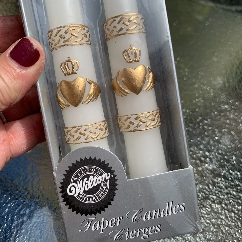 Wilton Gold and White Cake Candles for Special Occasions